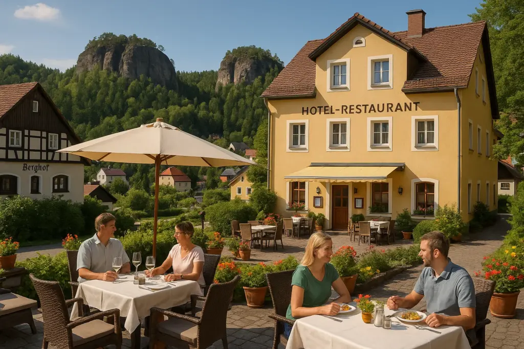 Hotel im Zittauer Gebirge mit Blick auf die Berge – komfortable Unterkunft in der Oberlausitz